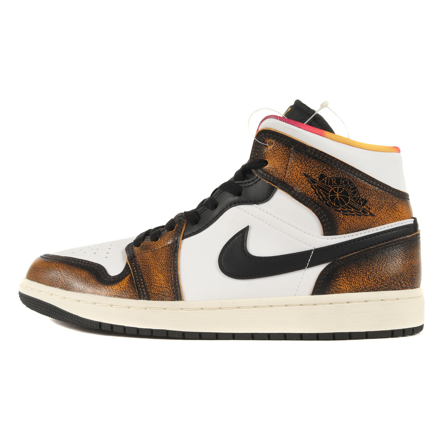NIKE ナイキ サイズ:28.0cm AIR JORDAN 1 MID SE WEAR AWAY (DQ8417-071) エアジョーダン1 ミッド ウェア アウェイ ブラック タクシー US10 ミドルカット スニーカー シューズ 靴【メンズ】【K4269】