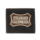 STANDARD CALIFORNIA スタンダードカリフォルニア 19AW PORTER ポーター コインポケット付き ナイロン カード ウォレット PORTER×SD CARD WALLET CORDURA ブラック 黒 日本製 コラボ 吉田カバン【メンズ】【中古】【美品】【K4043】