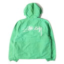 ステューシー ブルゾン メンズ STUSSY ステューシー ジャケット サイズ:M 23SS ウェーブダイ加工 ビーチ シェルジャケット Wave Dye Beach Shell Jacket グリーン アウター ブルゾン 上着【メンズ】【K4072】