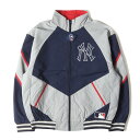 シュプリーム Supreme シュプリーム ジャケット サイズ:M 21AW New York Yankees MLB Track Jacket ニューヨーク・ヤンキース ナイロン トラックジャケット ネイビー グレー アウター ブルゾン コラボ 上着【メンズ】【K4036】