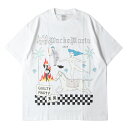 WACKO MARIA ワコマリア Tシャツ サイズ:XL 23AW 世界平和プロジェクト グラフィック クルーネックTシャツ CREW NECK T-SHIRT ホワイト 白 トップス カットソー 半袖Tシャツ【メンズ】