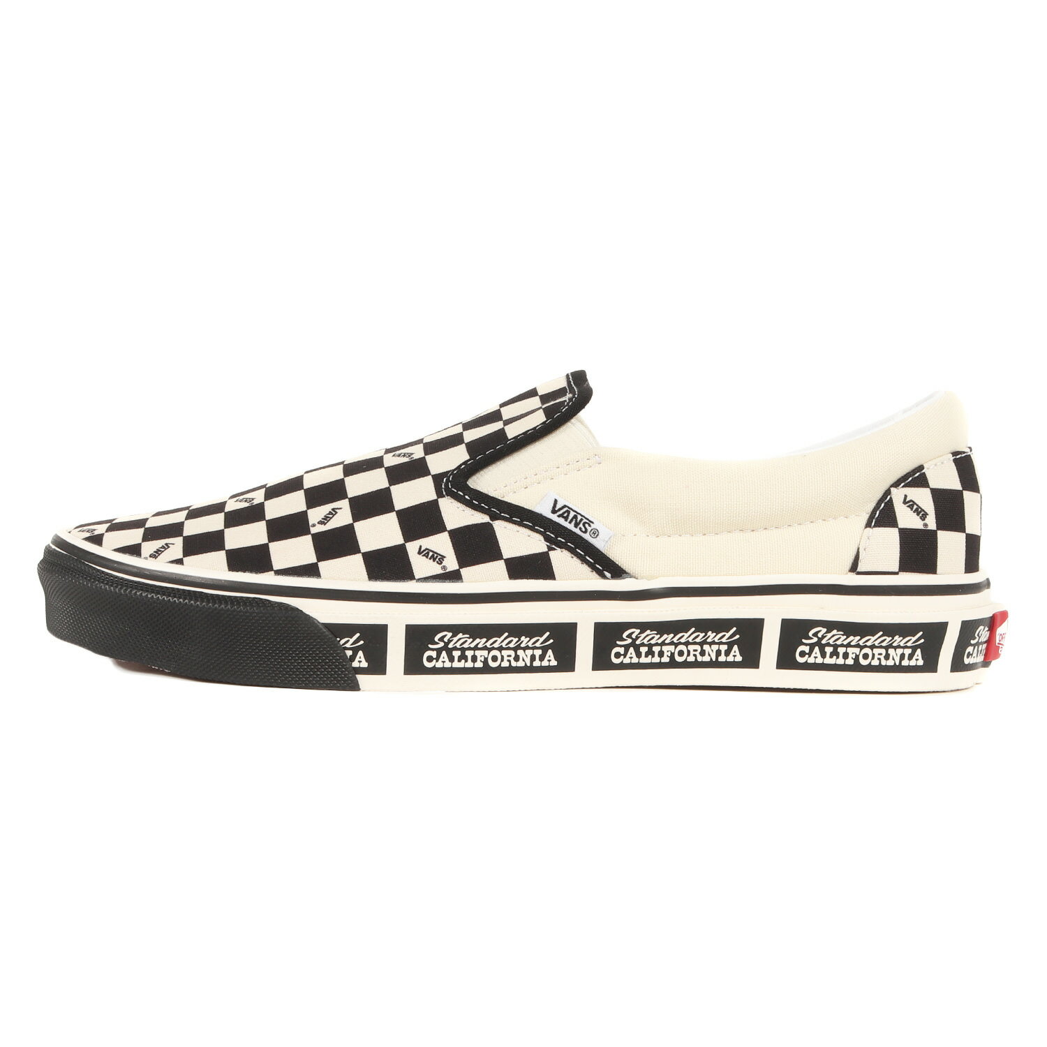 STANDARD CALIFORNIA スタンダードカリフォルニア サイズ:27.0cm 23SS VANS チェッカー ボード フラッグ キャンバス スリッポン SLIP ON V98CF SD ローカット スニーカー ブラック ホワイト US9 コラボ シューズ 靴【メンズ】のサムネイル