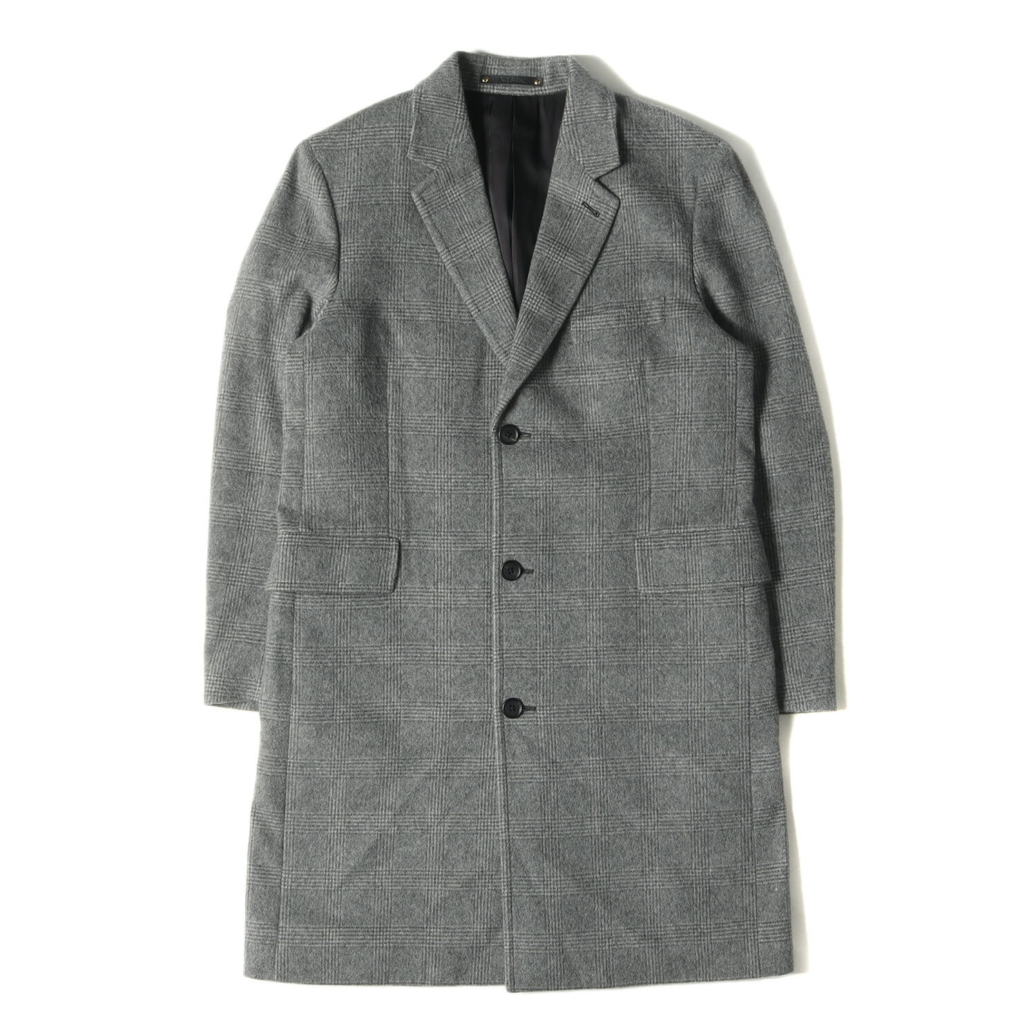 Paul Smith ݡ륹ߥ  :L2 å ߥ 󥰥 3B  GLEN CHECK CASHMERE CHESTER-COAT 饤ȥ졼   㥱å ڥ󥺡ۡšۡK4080