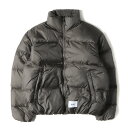 WTAPS ダブルタップス ジャケット サイズ:M 19AW GPSロゴ ナイロンタフタ ダウンジャケット BIVOUAC JACKET ブラウン アウター ブルゾン 上着【メンズ】【中古】【K4073】