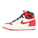 NIKE ナイキ サイズ:27.0cm AIR JORDAN 1 RETRO HIGH OG HERITAGE (555088-161) エアジョーダン1 レトロ ハイ ヘリテージ ホワイト ユニバーシティレッド ブラック US9 ハイカット スニーカー シューズ 靴【メンズ】【中古】【美品】【K4067】