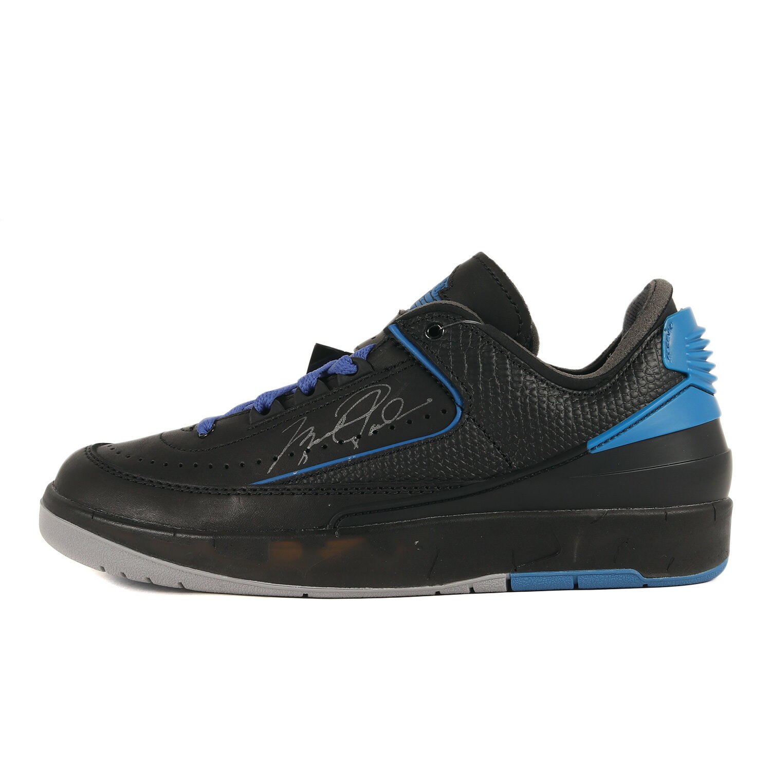 OFF-WHITE オフホワイト サイズ:24.5cm 21AW NIKE AIR JORDAN 2 RETRO LOW SP (DJ4375-004) ナイキ エアジョーダン2 レトロ ロー ブラック バーシティーロイヤル US6.5 ローカット スニーカー シューズ コラボ 靴【メンズ】【K4089】