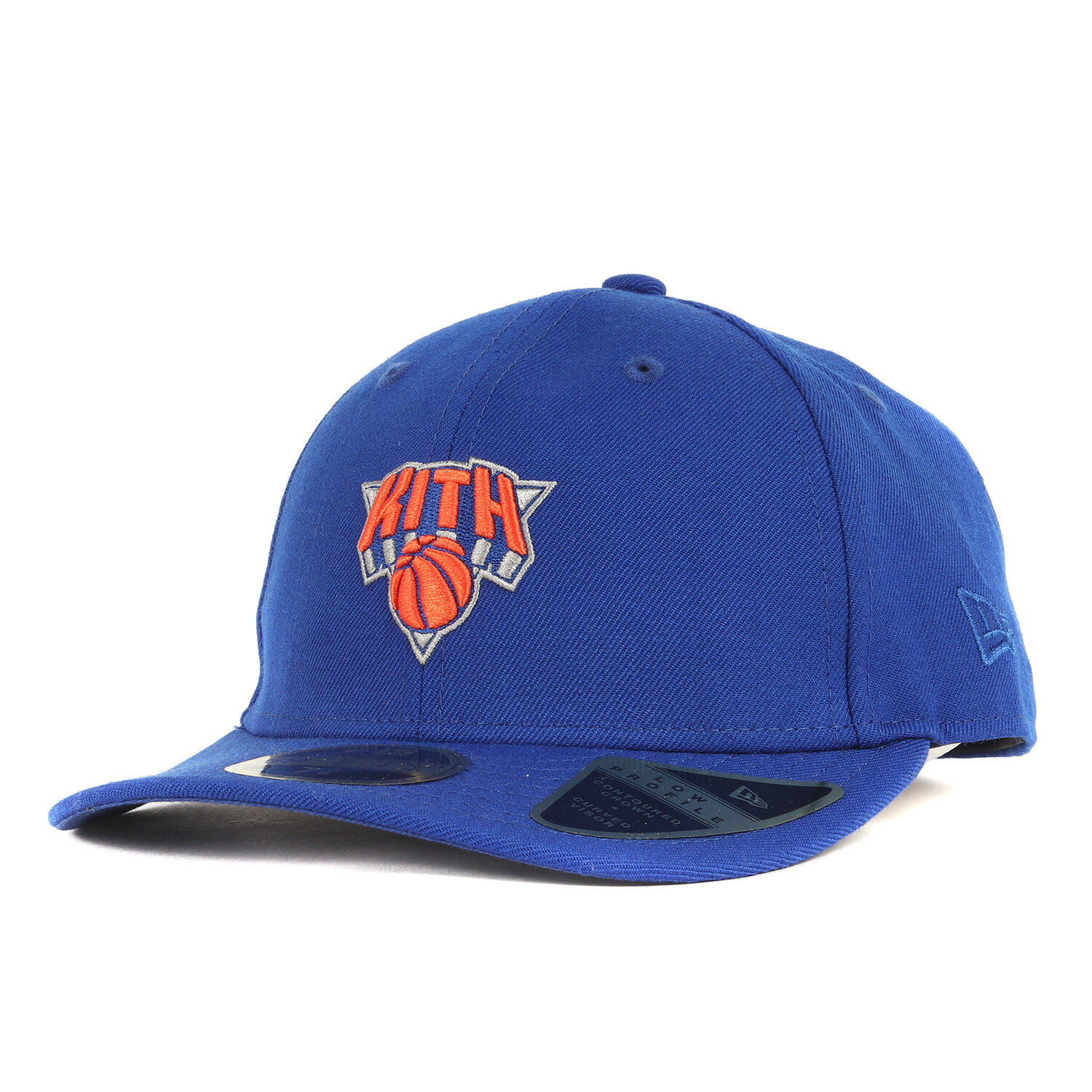 KITH NYC キス ニューヨークシティー キャップ サイズ:7 3/8(58.7cm) 23AW NEW ERA New York Knicks ベースーボールキャップ 59Fifty Low Profile Fitted Hat ロイヤル ニックス コラボ 帽子【メンズ】【中古】【新品同様】【K4102】