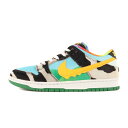 NIKE ナイキ サイズ:27.5cm Ben Jerrys DUNK LOW PRO QS Chunky Dunky (CU3244-100) ベン ジェリーズ ダンク ロー チャンキー モンキー ホワイト ユニバーシティゴールド US9.5 ローカット スニーカー シューズ 靴 コラボ【メンズ】【中古】【K4056】