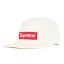 Supreme シュプリーム キャップ 17AW ウォッシュド チノ ツイル ボックスロゴ キャンプキャップ / Washed Chino Twill Camp Cap box logo ホワイト 白 ブランド 帽子【メンズ】【中古】【K4069】