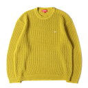 Supreme シュプリーム ニット サイズ:L 22SS スモールボックスロゴ オープンニット セーター Open Knit Small Box Sweaterアシッドグリーン トップス 長袖【メンズ】【中古】【美品】【K4079】