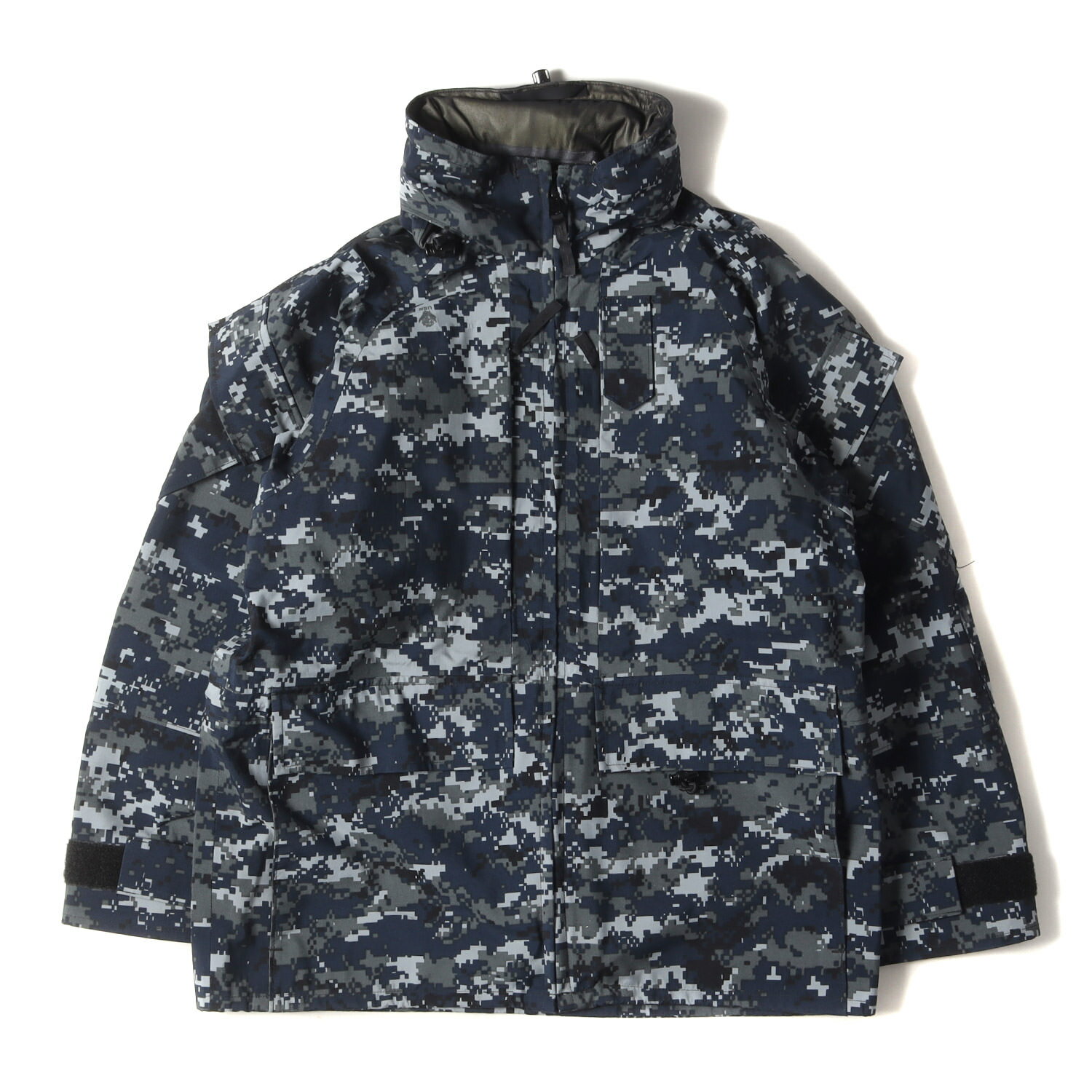 00s 米軍実物 U.S.NAVY NWU ECWCS GEN2 TYPE 1 GORE-TEX デジカモ ゴアテックスパーカー ネイビーデジタルカモ(NWU TYPE-1) SMALL-SHORT(S-S) 00年代 Vintage Military Item ヴィンテージミリタリー 古着 アウター ジャケット コート ブルゾン【メンズ】【中古】【K4081】