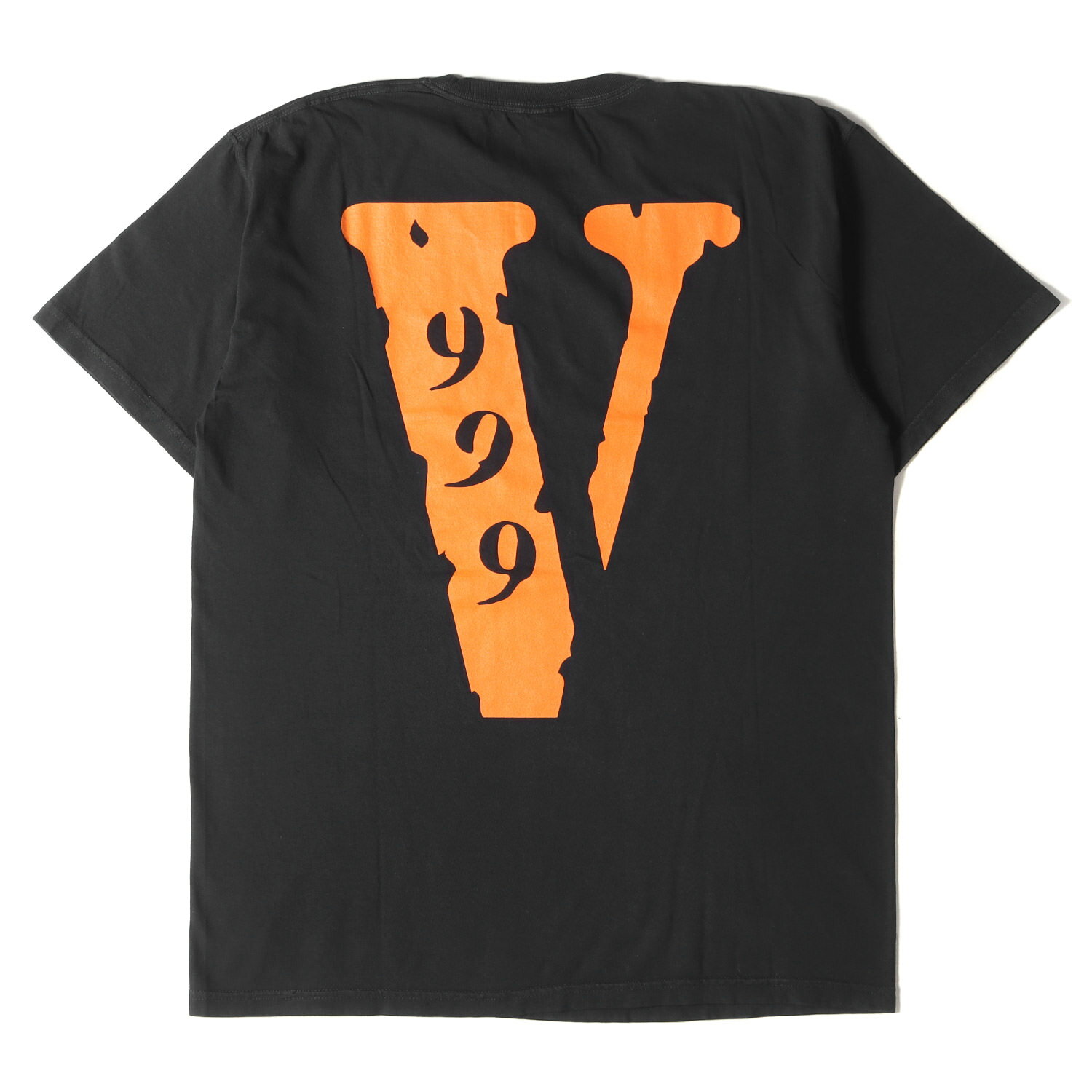 VLONE ヴィーロン Tシャツ サイズ:L 20SS Juice Wrld グラフィック クルーネック 半袖Tシャツ 999 Tee ブラック 黒 トップス カットソー コラボ【メンズ】【中古】【美品】【K4102】