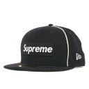 Supreme Vv[ Lbv TCY:7 5/8(60.6cm) 17SS NEW ERA pCsO {bNXS x[X{[Lbv Box Logo Piping New Era lCr[  j[G R{ XqyYzyÁzyizyK4065z