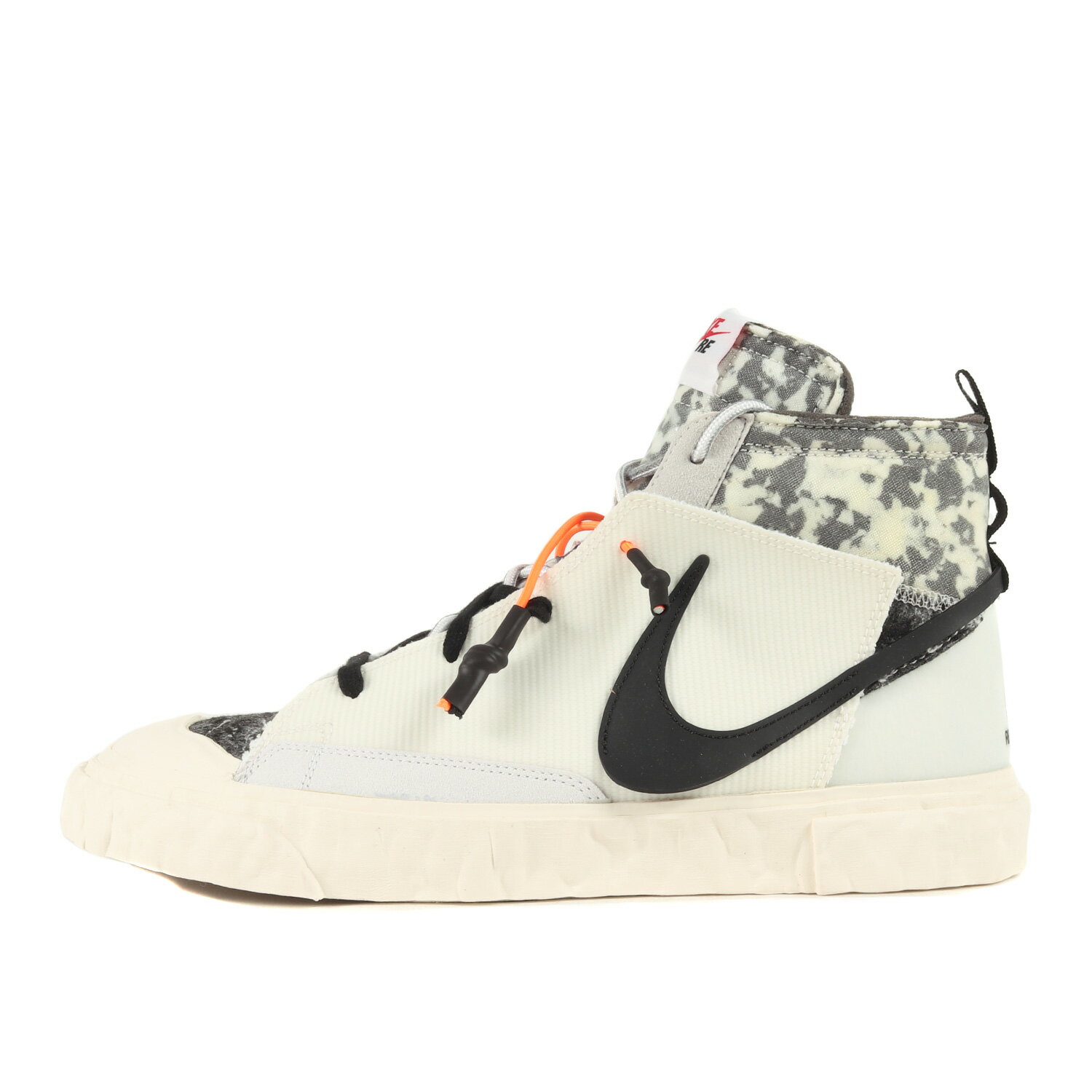 READYMADE レディメイド サイズ:28.5cm 21SS NIKE BLAZER MID WHITE (CZ3589-100) ナイキ ブレザー ミッド ホワイト ブラック 白黒 US10.5 コラボ ミドルカット スニーカー シューズ 靴【メンズ】【K4084】