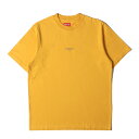 Supreme シュプリーム Tシャツ サイズ:S 18AW スモール ブランドロゴ クルーネック 半袖Tシャツ First Best Tee ゴールド トップス カットソー【メンズ】【中古】【美品】【K4068】