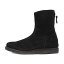 MINEDENIM マインデニム サイズ:41 24SS バックジップ カウ スウェード レザー ブーツ Suede Leather Back Zip Boots Vibram ブラック 黒 シューズ 靴 日本製【メンズ】【中古】【新品同様】【K4078】