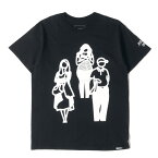 SOPHNET ソフネット Tシャツ サイズ:M 19SS JULIAN OPIE グラフィック クルーネック 半袖Tシャツ Standing Figures. TEE ブラック 黒 トップス カットソー コラボ【メンズ】【中古】【K4079】