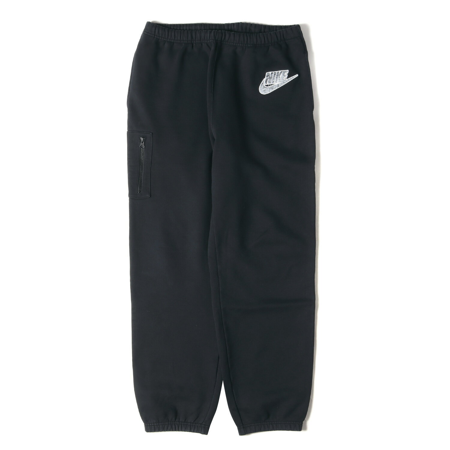 Supreme シュプリーム パンツ サイズ:M 21SS NIKE Cargo Sweatpant ナイキ スネークロゴ カーゴ スウェットパンツ ブラック 黒 ボトムス ズボン コラボ 【メンズ】【中古】【K4079】