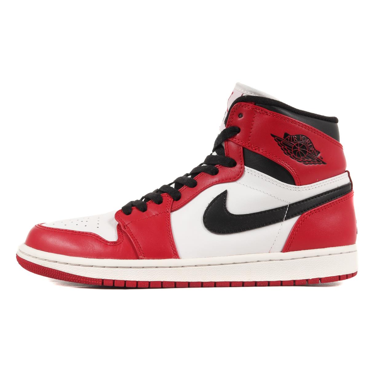 NIKE ナイキ サイズ:26.0cm AIR JORDAN 1 RETRO HIGH CHICAGO 2012年製 332550-163 エアジョーダン1 レトロ ハイ シカゴ ホワイト バーシティレッド US8 ハイカット スニーカー バッシュ バスケット シューズ 靴 【メンズ】【中古】【K4088】