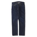 RRL ダブルアールエル パンツ サイズ:30 リジッド スリムフィット ストレート デニムパンツ AMERICAN WOVEN SELVEDGE DENIM SLIM FIT RIGID インディゴ ラルフローレン アメリカ製 ボトムス ジーンズ ジーパン【メンズ】【中古】【K4064】