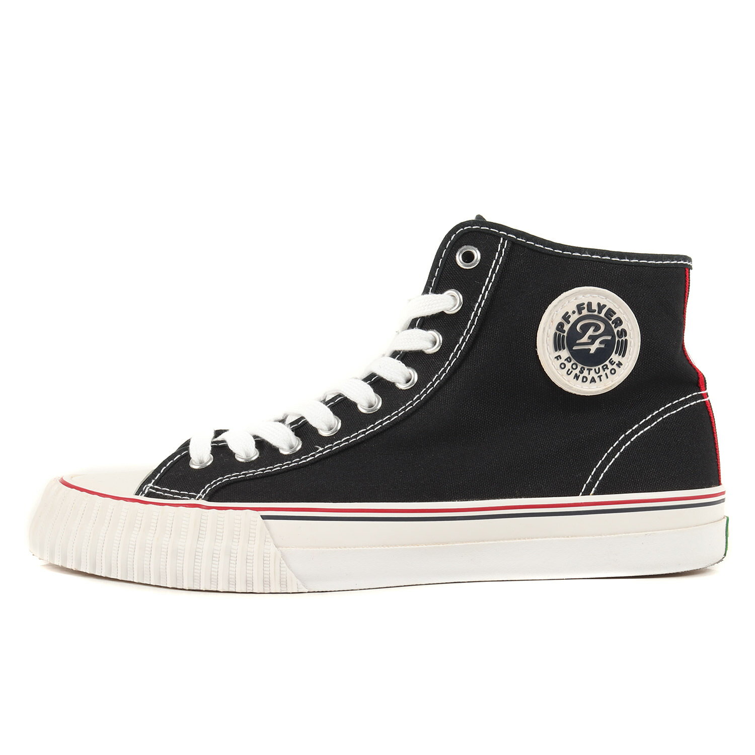 PF-FLYERS ピーエフ フライヤー サイズ:28.0cm MC1001 BK CENTER HI / キャンバス ハイカット スニーカー ブラック 黒 US10 D シューズ 靴【メンズ】【中古】【美品】【K4102】