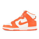 NIKE ナイキ サイズ:27.5cm DUNK HI RETRO シラキュース大学カラー (DD1399-101) ダンク ハイ レトロ ホワイト オレンジブレイズ US9.5 ハイカット スニーカー バッシュ シューズ 靴【メンズ】【K4084】