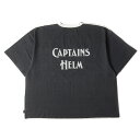 Captains Helm Tokyo LveYw TVc TCY:L 23AW I[o[TCY 2g[ |Pbg N[lbN TV 2TONE RELAX LOGO TEE zCg ubN  gbvX Jbg\[yYzyÁzyK4076z