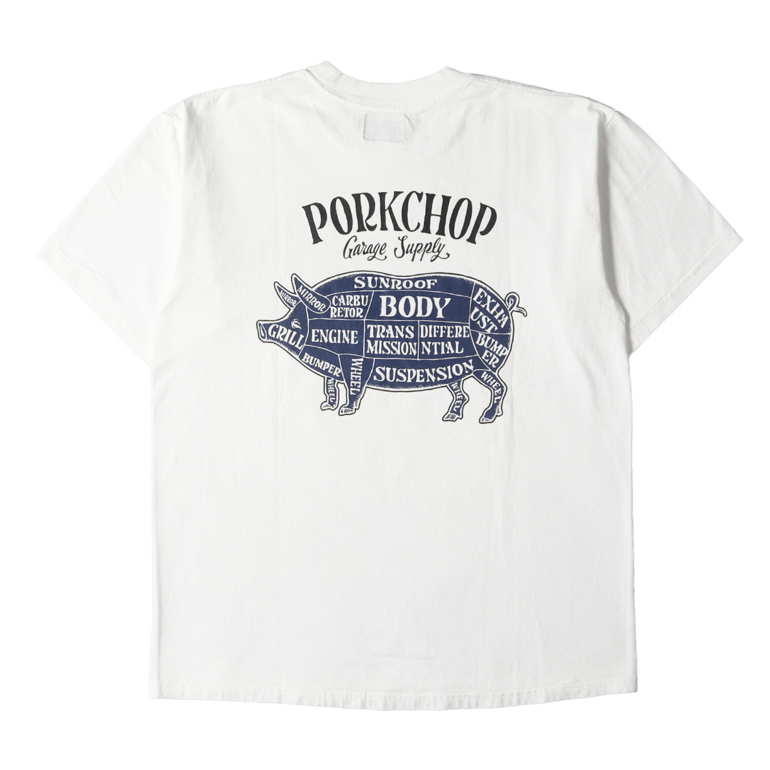 PORKCHOP GARAGE SUPPLY ポークチョップガレージサプライ Tシャツ サイズ:L ポーク グラフィック クル..