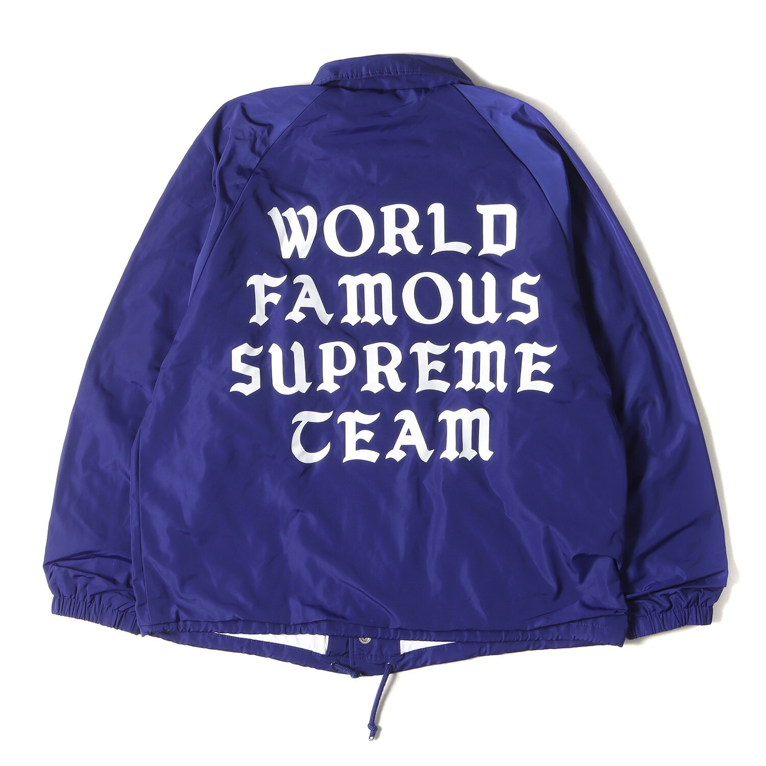 Supreme シュプリーム ジャケット サイズ:S 20SS World Famousロゴ コーチジャケット / World Famous Coaches Jacket ロイヤル アウター ブルゾン 上着【メンズ】【中古】【美品】【K4103】