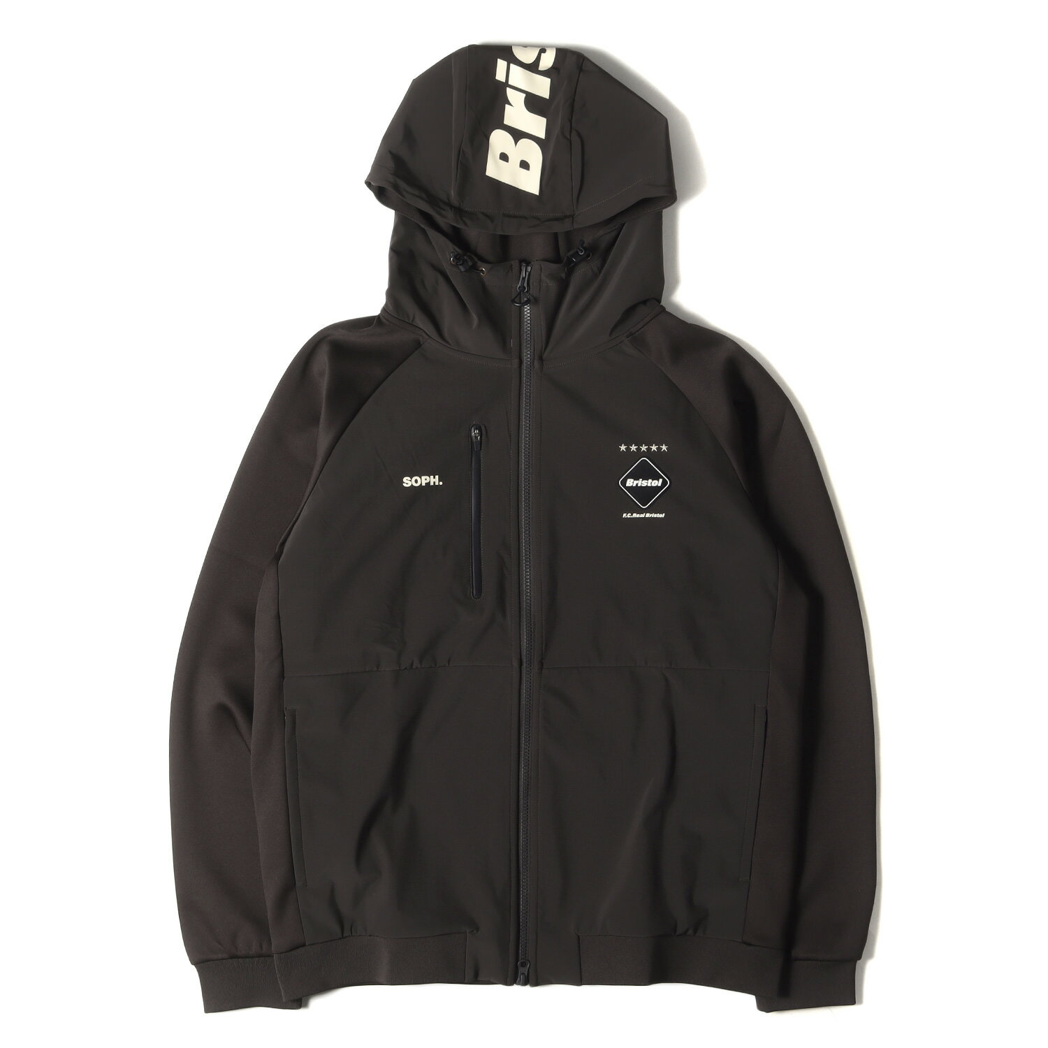 F.C.Real Bristol エフシーレアルブリストル パーカー サイズ:XL 23AW PDK ハイブリッド ジャージ ジップパーカー PDK HYBRID HOODIE ブラウン トップス フーディー【メンズ】【K4095】