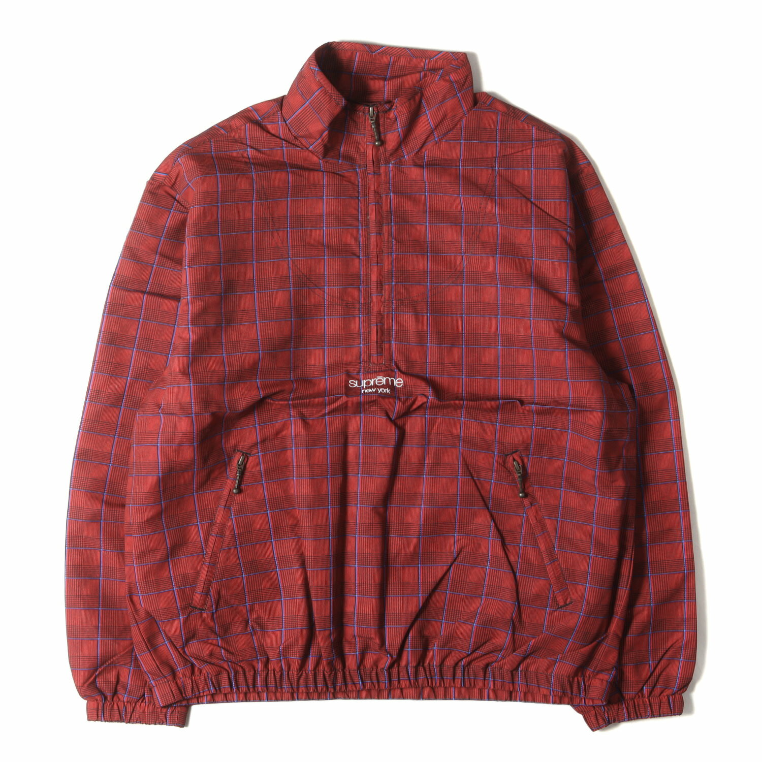 Supreme Vv[ WPbg TCY:L 20SS `FbN n[tWbv vI[o[ gbNWPbg Track Half Zip Pullover bh(Red Glen Plaid) AE^[ u] 㒅yYzyÁzyVilzyK4086z