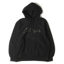 Supreme シュプリーム パーカー サイズ:XL 21AW シェニール アラビックロゴ スウェットパーカー Arabic Logo Hooded Sweatshirt ブラック 黒 トップス フーディー【メンズ】【中古】【K4080】