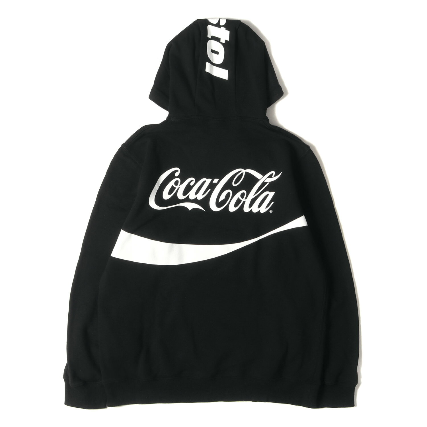 F.C.Real Bristol エフシーレアルブリストル パーカー サイズ:L 東京17周年 Coca-Cola トレーニング スウェットパーカー TRAINING PULLOVER HOODY ブラック 黒 コカ コーラ コラボ トップス フーデッド スウェットシャツ【メンズ】【中古】【K4089】