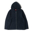 Supreme シュプリーム パーカー サイズ:XL 16SS バックロゴ テリーパイル ジップ スウェットパーカー Terry Zip Up Sweat ネイビー 紺 トップス フーディー【メンズ】【中古】【K4071】