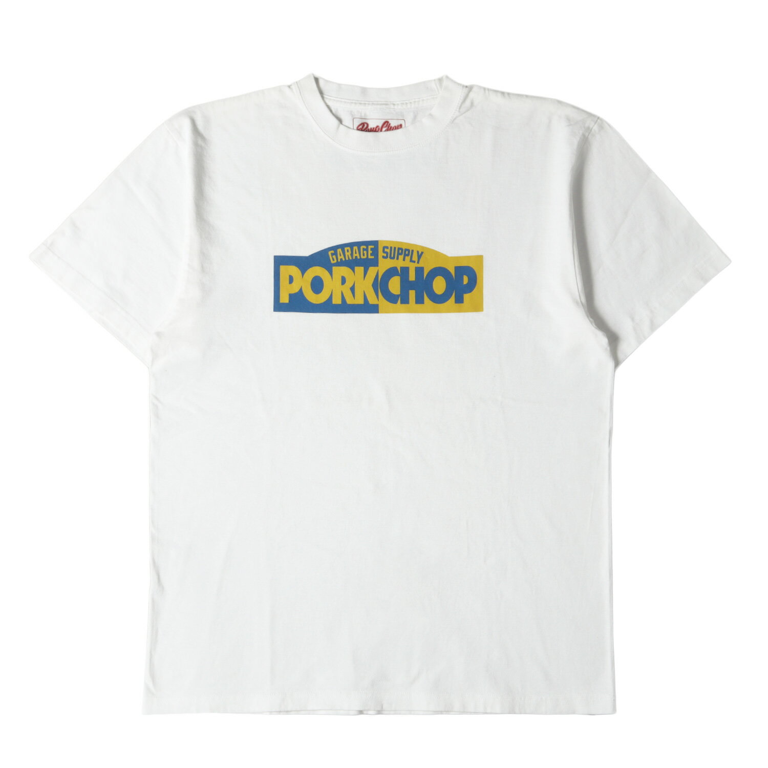 PORKCHOP GARAGE SUPPLY ポークチョップガレージサプライ Tシャツ サイズ:XL ブランドロゴ クルーネッ..