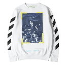 OFF-WHITE オフホワイト スウェット サイズ:XXS 絵画グラフィック スウェットシャツ CARAVAGGIO SWEATSHIRT ホワイト 白 トップス トレーナー ルーズシルエット 【メンズ】【中古】【K4066】