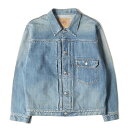 STANDARD CALIFORNIA スタンダードカリフォルニア ジャケット サイズ:M 24SS ヴィンテージ加工 1st タイプ デニム トラッカージャケット SD Denim Jacket S996 Vintage Wash Gジャン インディゴ アウター ブルゾン 上着【メンズ】【中古】【美品】【K4069】