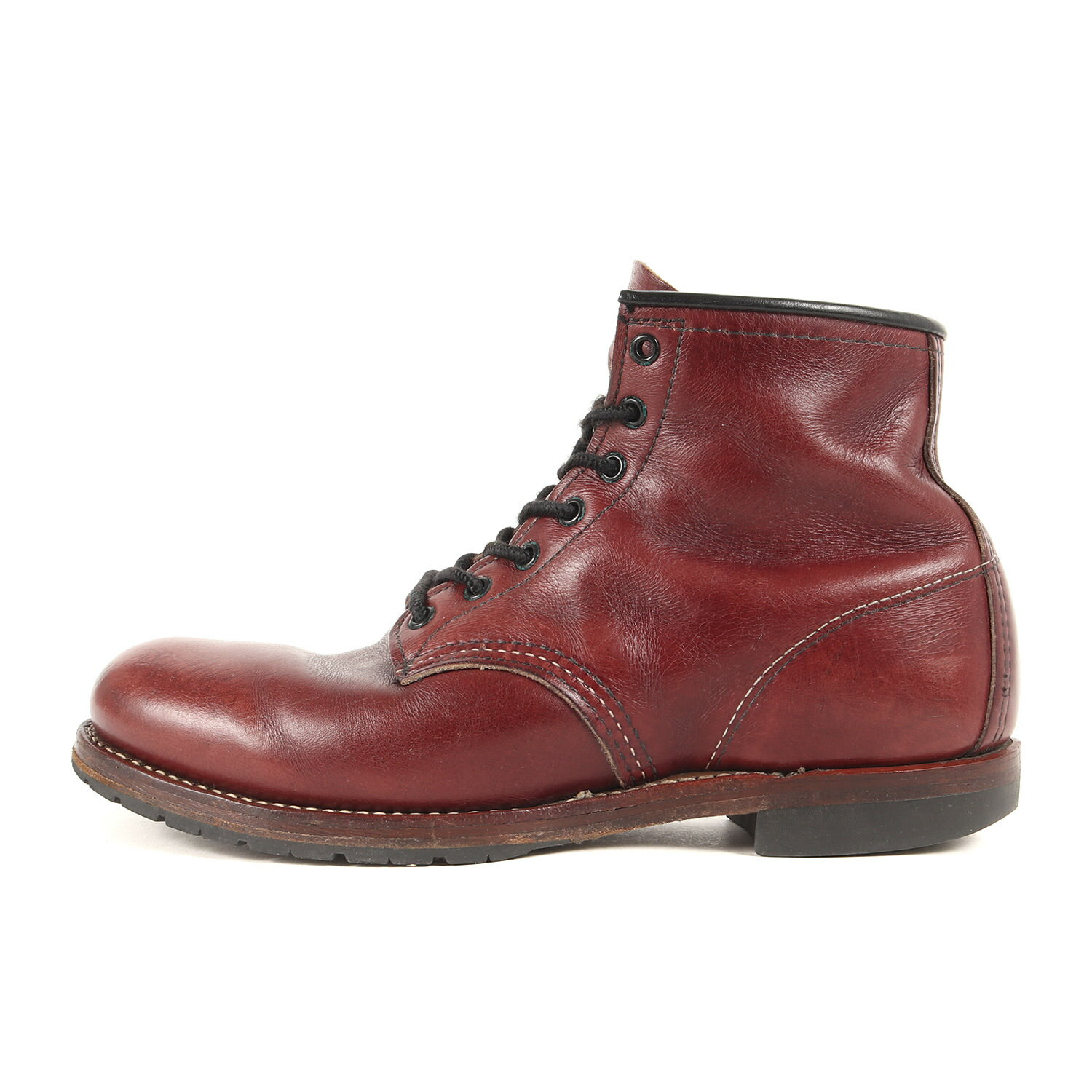 Red Wing レッド ウィング サイズ:26.0cm 9011 ベックマン ラウンド レザー ブーツ BECKMAN ROUND BOOTS / 2009年製 ブラックチェリー US8 D シューズ 靴【メンズ】【中古】【K4089】