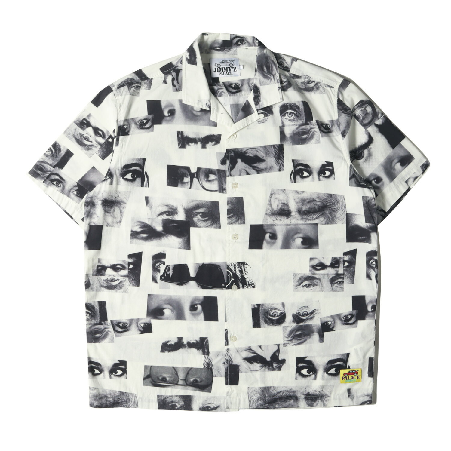 PALACE パレス シャツ サイズ:L 22SS JIMMYZ グラフィック プリント オープンカラー 半袖シャツ PALACE JIMMYZ SHIRT 開襟 ホワイト 白 トップス カジュアルシャツ【メンズ】【中古】【K4087】