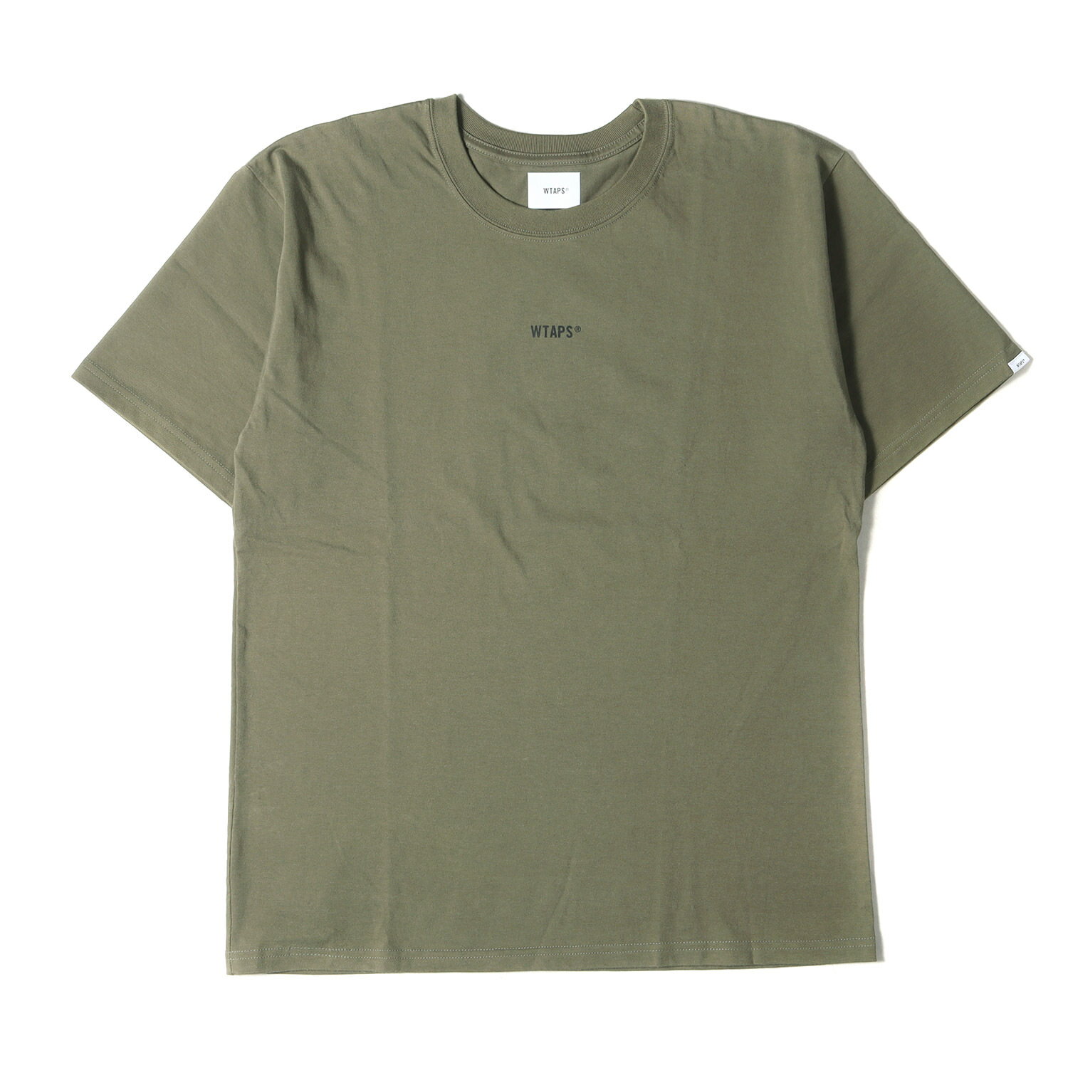 WTAPS ダブルタップス Tシャツ サイズ:M 20SS GPSロゴ クルーネック 半袖Tシャツ オリーブドラブ トップス カットソー【メンズ】【中古】【K4085】