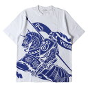 BURBERRY バーバリー Tシャツ サイズ:M 24SS EKD コットン ヘビーウェイト クルーネック 半袖Tシャツ / レギュラーフィット ホワイト 白...