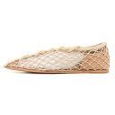 visvim ビズビム サイズ:WMNS US8(25.0cm) 21SS NORA CROCHET-FOLK W / メッシュ フラットシューズ アイボリー 靴 ブランド【メンズ】【K4436】(4)