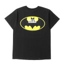 KITH NYC キス ニューヨークシティー Tシャツ サイズ:M KITH TOKYO限定 古着リメイク バットマン ボックスロゴ クルーネック 半袖Tシャツ ブラック 黒 トップス カットソー【メンズ】【中古】【K4510】