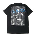 OFF-WHITE オフホワイト Tシャツ サイズ:L 21SS END. 絵画 グラフィック クルーネック 半袖Tシャツ CARAVAGGIO TEE ブラッ...