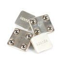 HERMES エルメス シルバー 925 チタン カフス ボタン ヴィンテージ オールド スクエア 2個セット ハイブランド ラグジュアリー