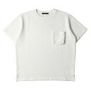 LOUIS VUITTON ルイヴィトン Tシャツ サイズ:M 23AW シグネチャー 3Dポケット モノグラム ジャガード クルーネック 半袖Tシャツ ホワイ...
