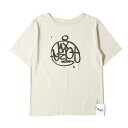 FACETASM ファセッタズム Tシャツ サイズ:L 21AW フロントロゴ バインダーネック 半袖Tシャツ TAGGING TEE RIOT グレージュ トップス カットソー【メンズ】【中古】【新品同様】【K4506】