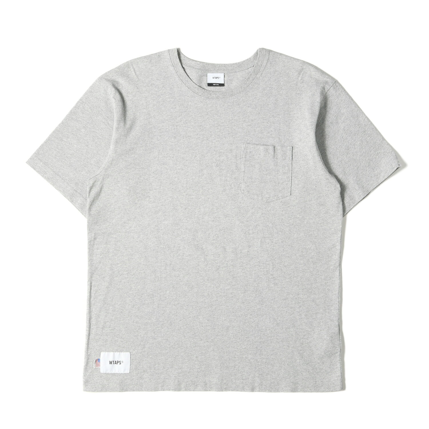 WTAPS ダブルタップス Tシャツ サイズ:S 20SS ヘビーウェイト ポケット クルーネック Tシャツ BLANK SS 05 USA グレー トップス カットソー 半袖【メンズ】【中古】【K4269】