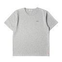 GOD SELECTION XXX ゴッド・セレクション・トリプルエックス Tシャツ サイズ:XL ワンポイント刺繍 クルーネック Tシャツ グレー トップス カットソー 半袖【メンズ】【中古】【新品同様】【K4508】