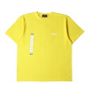 A Elegantes SAPEur サプール Tシャツ サイズ:XL ステッカープリント クルーネック Tシャツ イエロー トップス カットソー 半袖【メンズ...